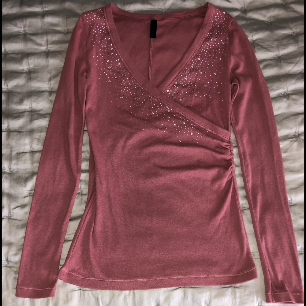 Victoria’s Secret Embellished Long Sleeve Top